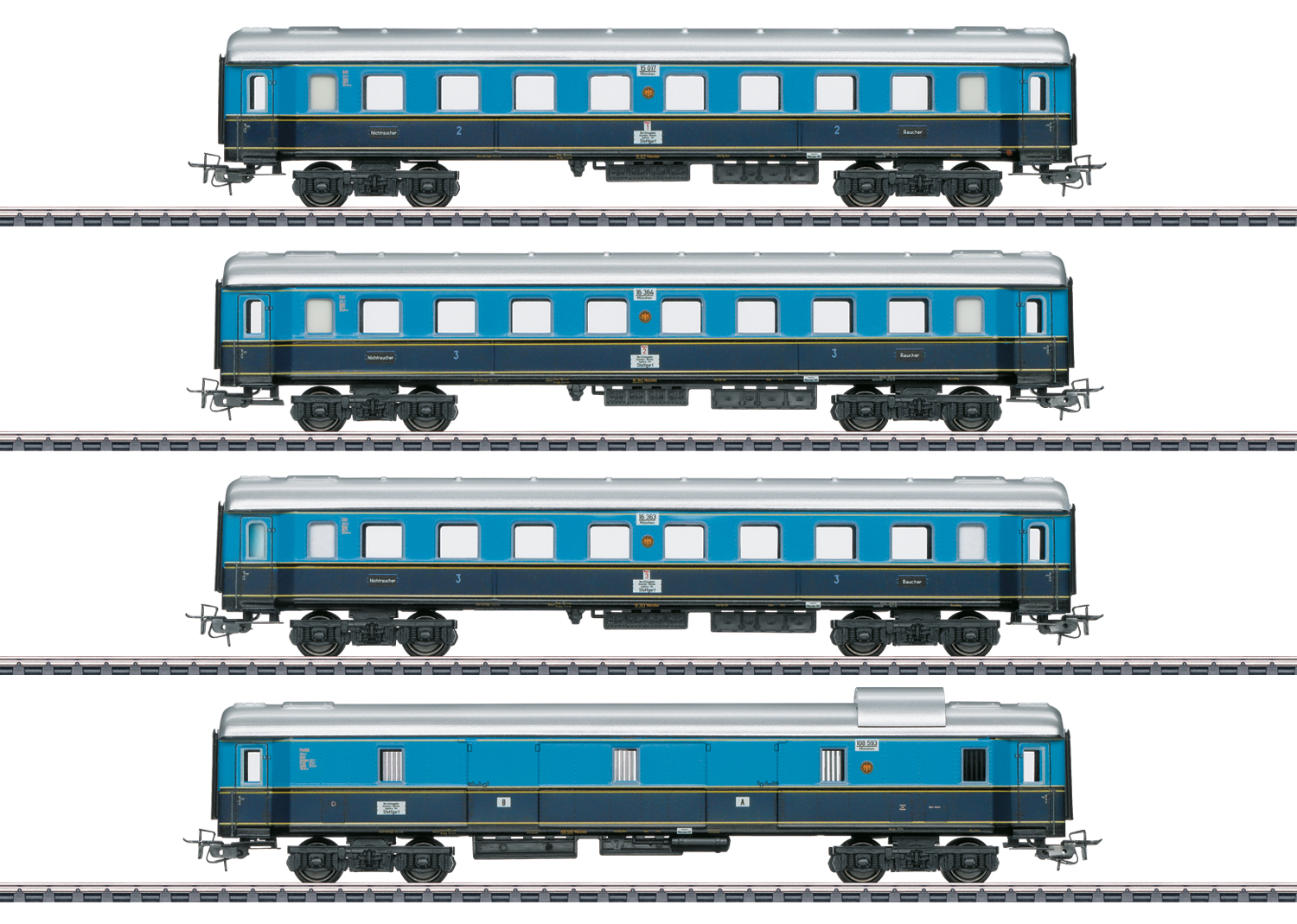 Märklin H0 40361 Schnellzugwagen-Set "Karwendel-Express", Ep. II, 4-teilig