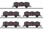 Artikel-Bild-Märklin H0 44311 Kohle- Güterwagen-Set 5tlg. DB Ep. III