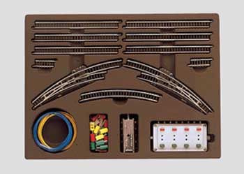 Artikel Bild: Märklin Z 8193 Bahnhofsgleispackung T2 mit 2 elektromagnetischen Bogenweichen!