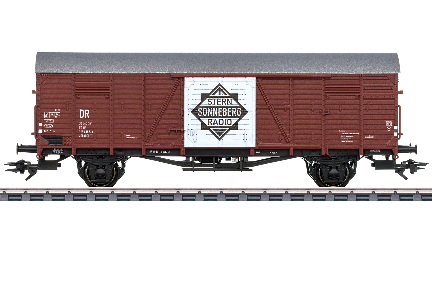 Artikel Bild: Märklin H0 46152 gedeckter Güterwagen Stern Radio Sonneberg DR in Ep. IV MHI