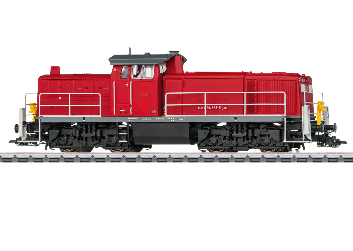 Artikel Bild: Märklin H0 39900 Diesellok BR 294 (V90) DB AG rot Ep. VI mfx/DCC, Sound u. Telex MHI