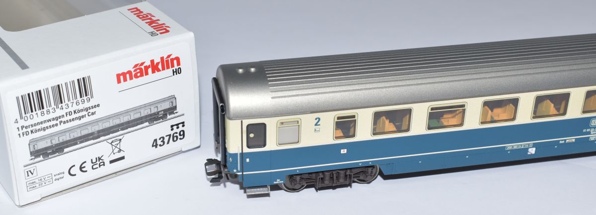 Artikel Bild: Märklin H0 43769 Personenwagen FD Königssee 2. Kl. der DB AG, Ep. IV