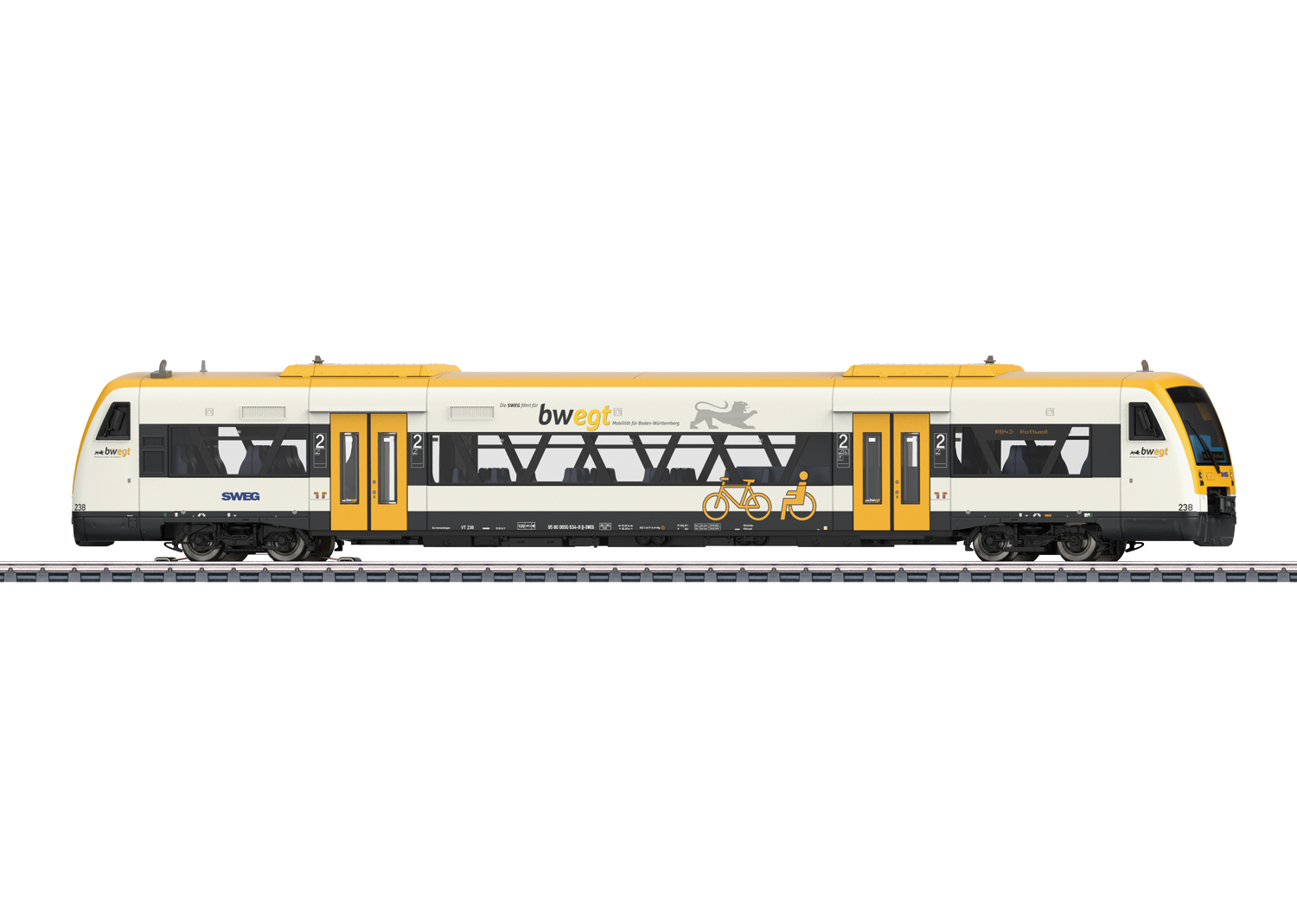 Artikel Bild: Märklin H0 36966 Dieseltriebwagen Regio Shuttle RS1, BR 650, Ep. VI, mfx, DCC & Sound