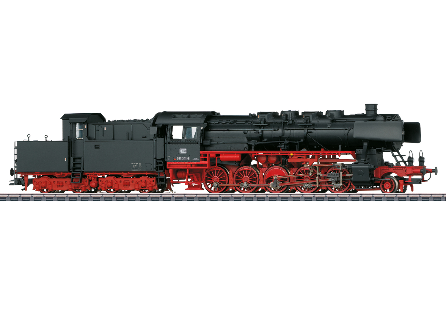 Artikel Bild: Märklin H0 37814 Dampflok mit Kabinentender BR 051, DB Ep. IV, mfx, DCC und Sound