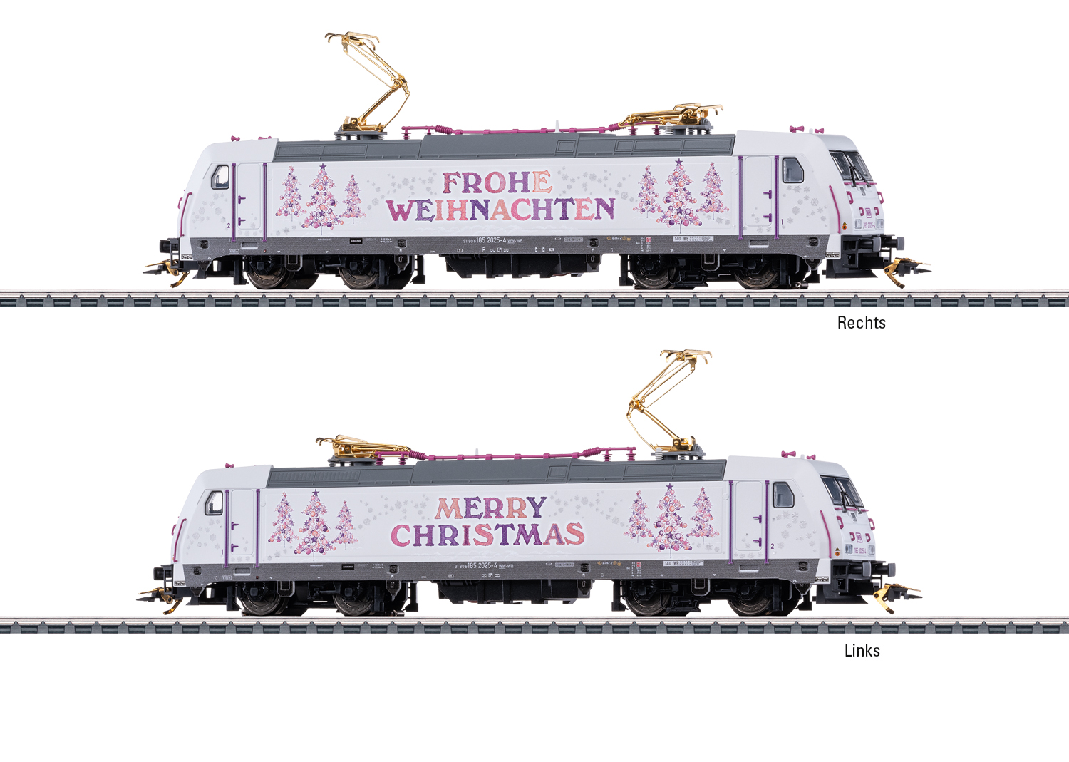 Artikel Bild: Märklin H0 36025 Weihnachtslok BR 185.2 der WB, Ep. VI, mfx, DCC