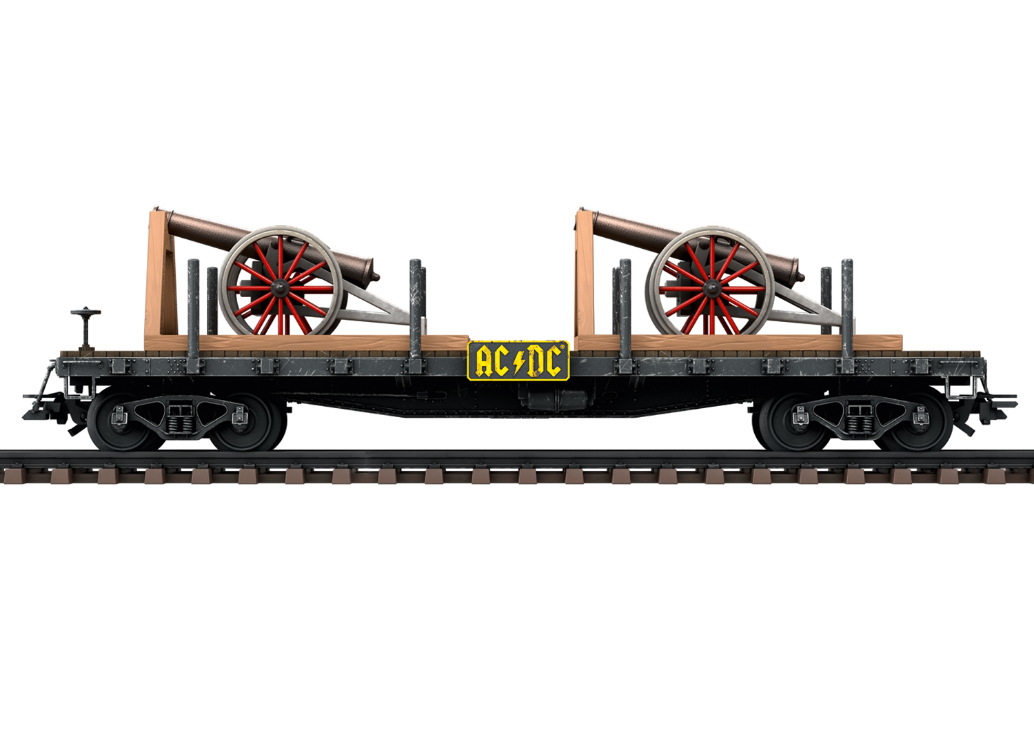 Artikel Bild: Märklin H0 46930 Flachwagen "For Those About to Rock", 4-achsig 