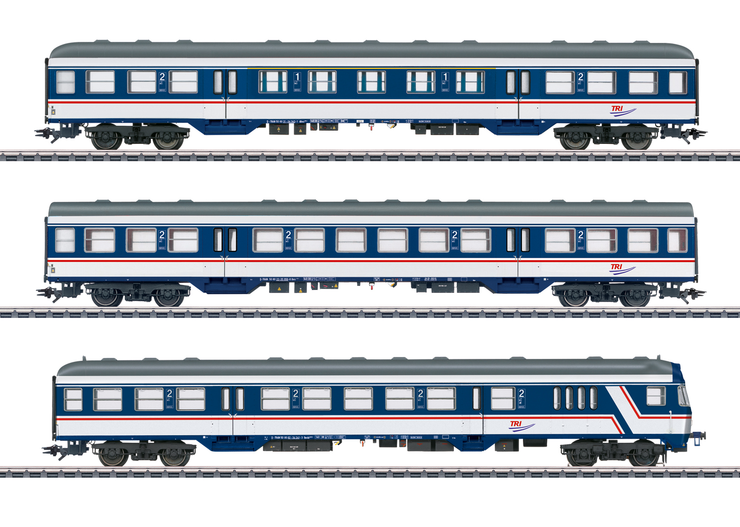 Artikel Bild: Märklin H0 43826 Personenwagen-Set TRI, Ep. VI, 3er Set