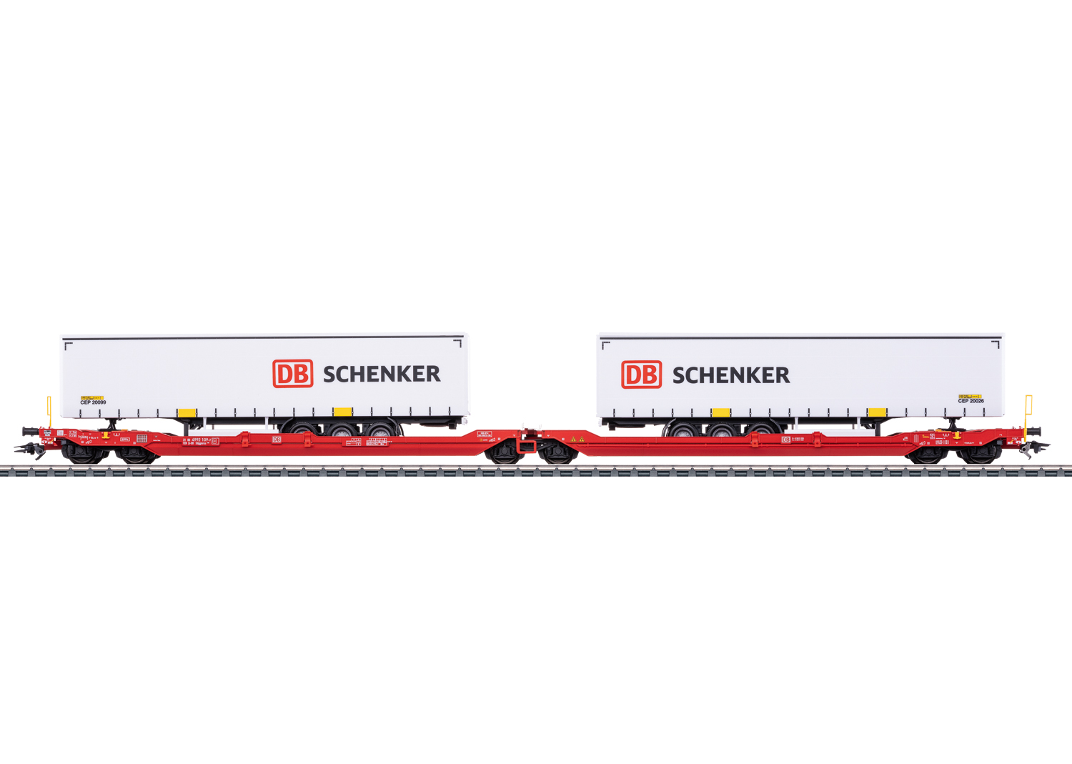 Artikel Bild: Märklin H0 47470 Doppel-Taschenwagen Sdggmrss 738 der DB AG, Ep. VI