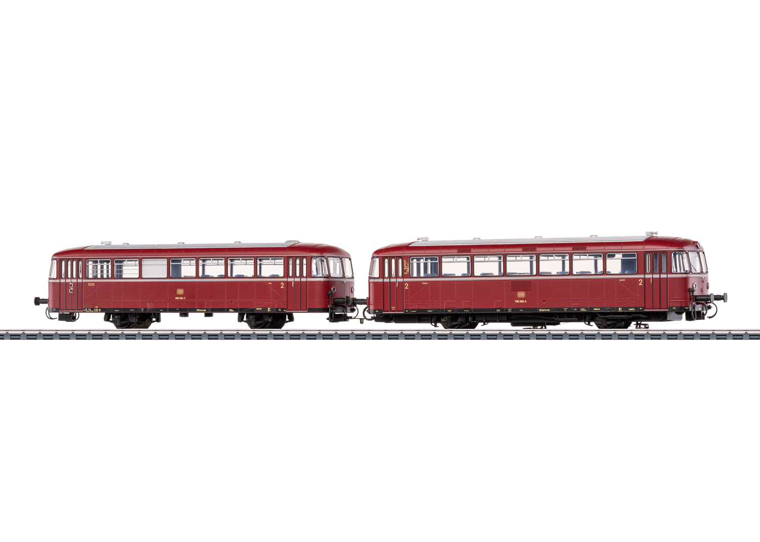Artikel Bild: Märklin H0 38980 Schienenbus mit Steuerwagen der DB, Ep. IV mit mfx, DCC und Sound