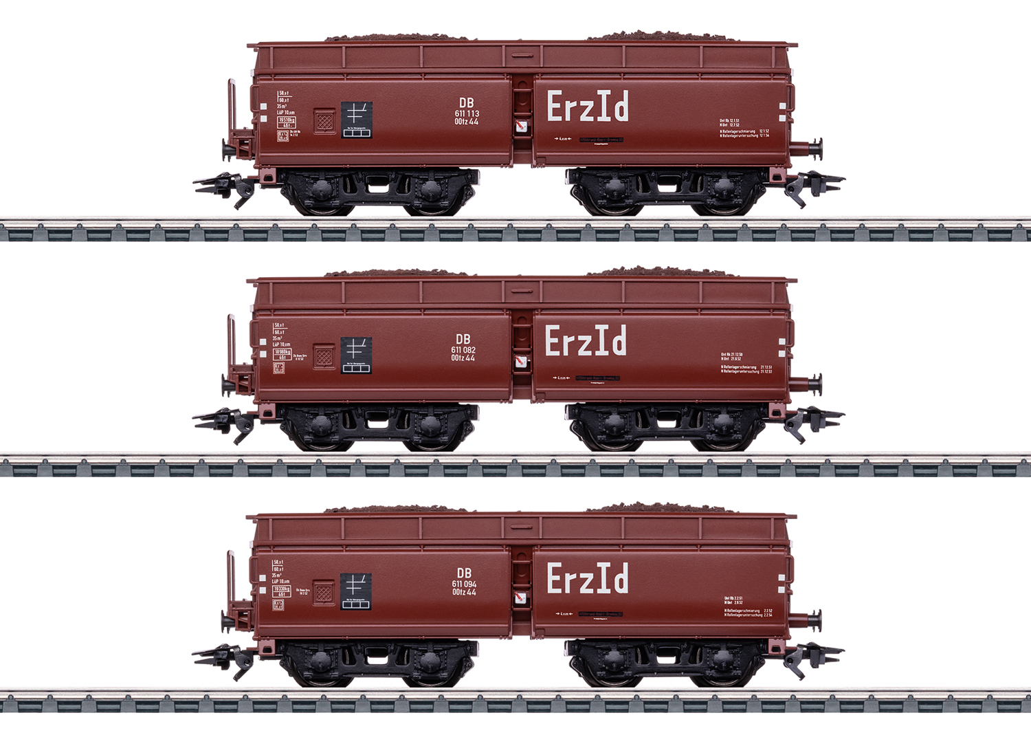 Artikel Bild: Märklin H0 46221 Selbstentladewagen-Set Erz Id der DB, Ep. III