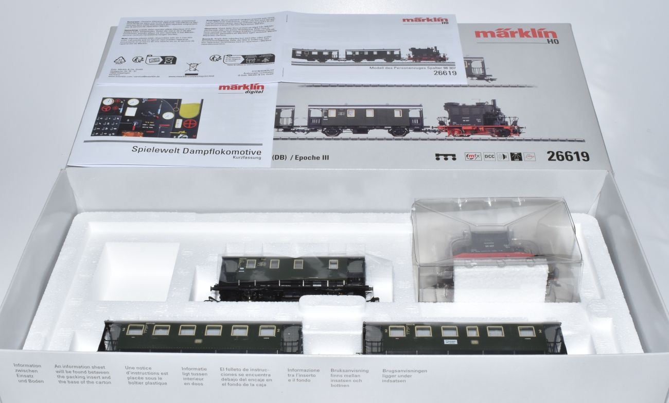 Artikel Bild: Märklin H0 26619 Zugpackung Spalter Bockl DB Ep. III mit mfx, DCC und Sound