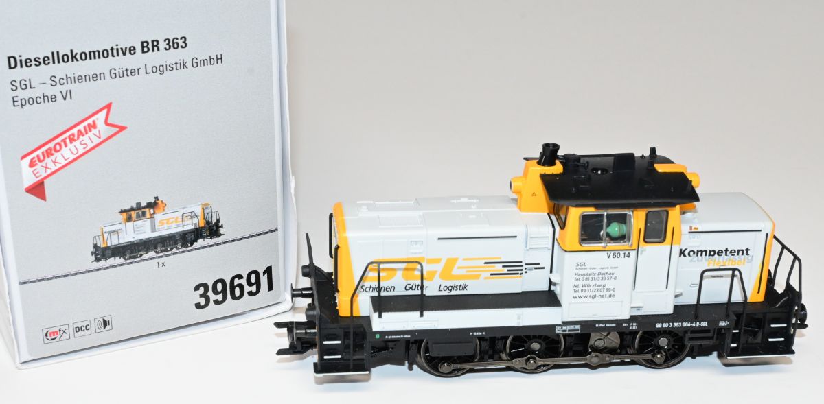Artikel Bild: Märklin H0 39691 BR 363 (V60) Diesellok SGL Ep. VI mfx DCC Sound Telex in OVP