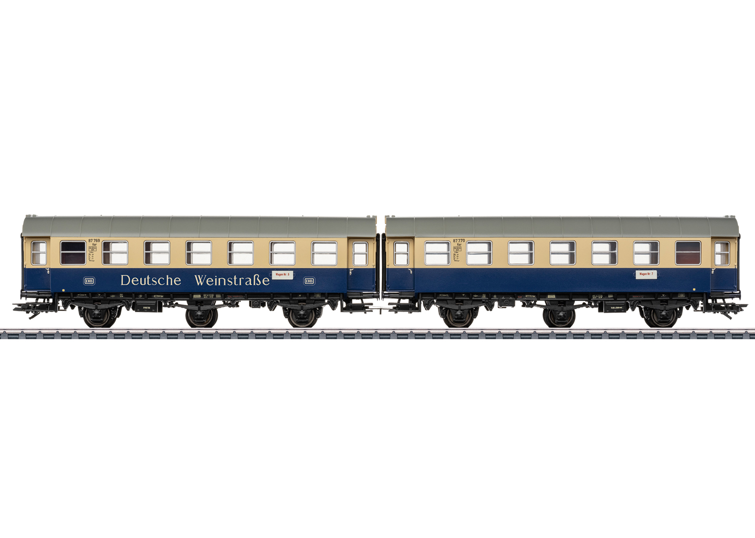 Artikel Bild: Märklin H0 43187 Umbauwagen-Paar "Deutsche Weinstraße" mit LED, Ep. IV