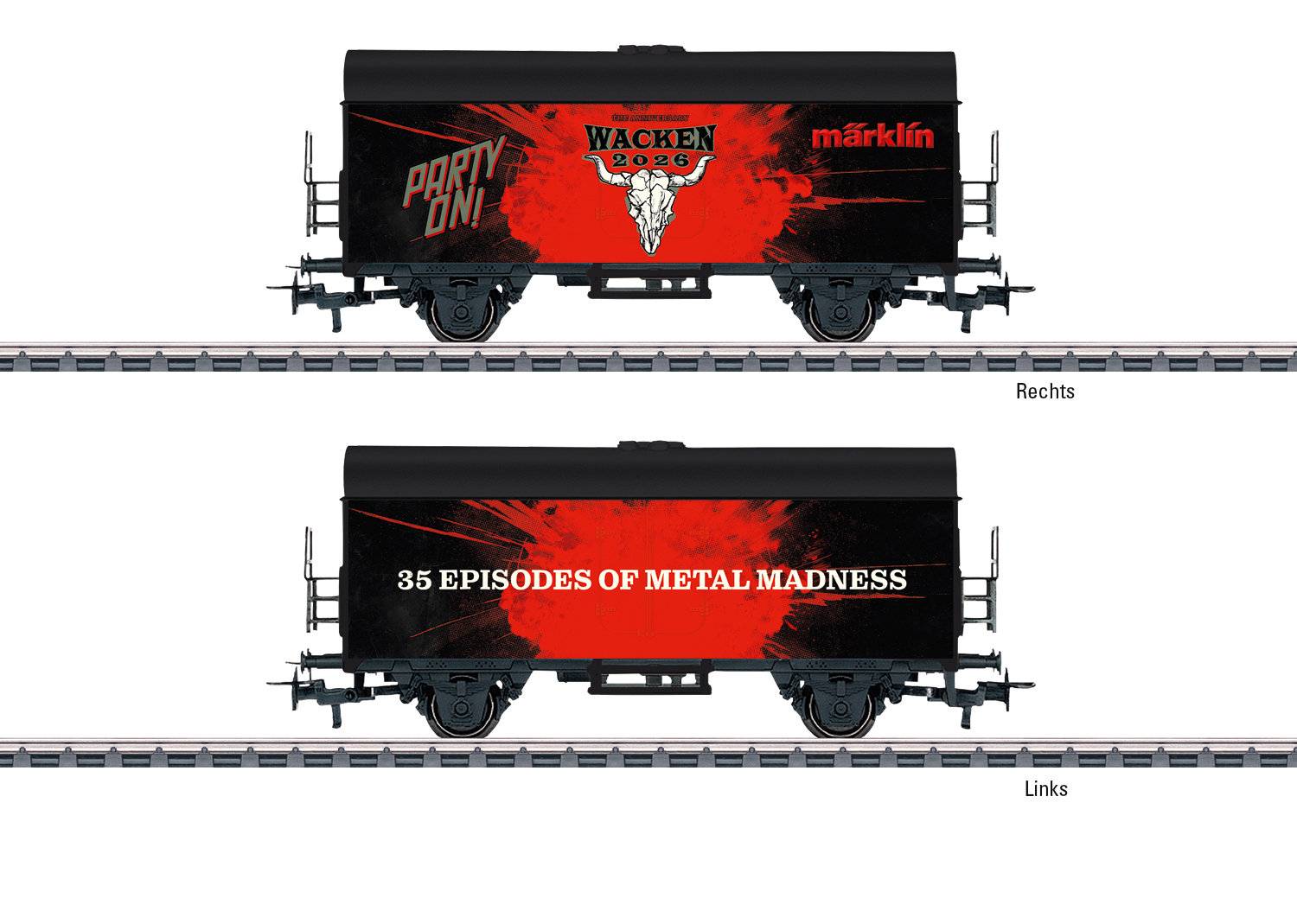 Artikel Bild: Märklin H0 44295 Kühlwagen zum Wacken Open Air 2026