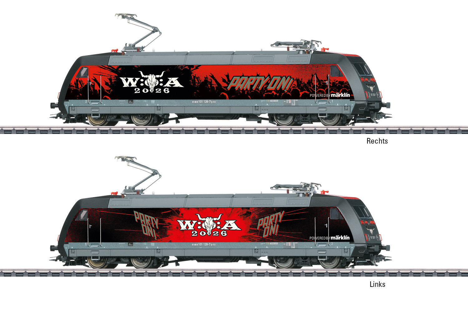 Artikel Bild: Märklin H0 39476 Elektrolok Wacken BR 101, Ep. VI mit mfx, DCC und Sound