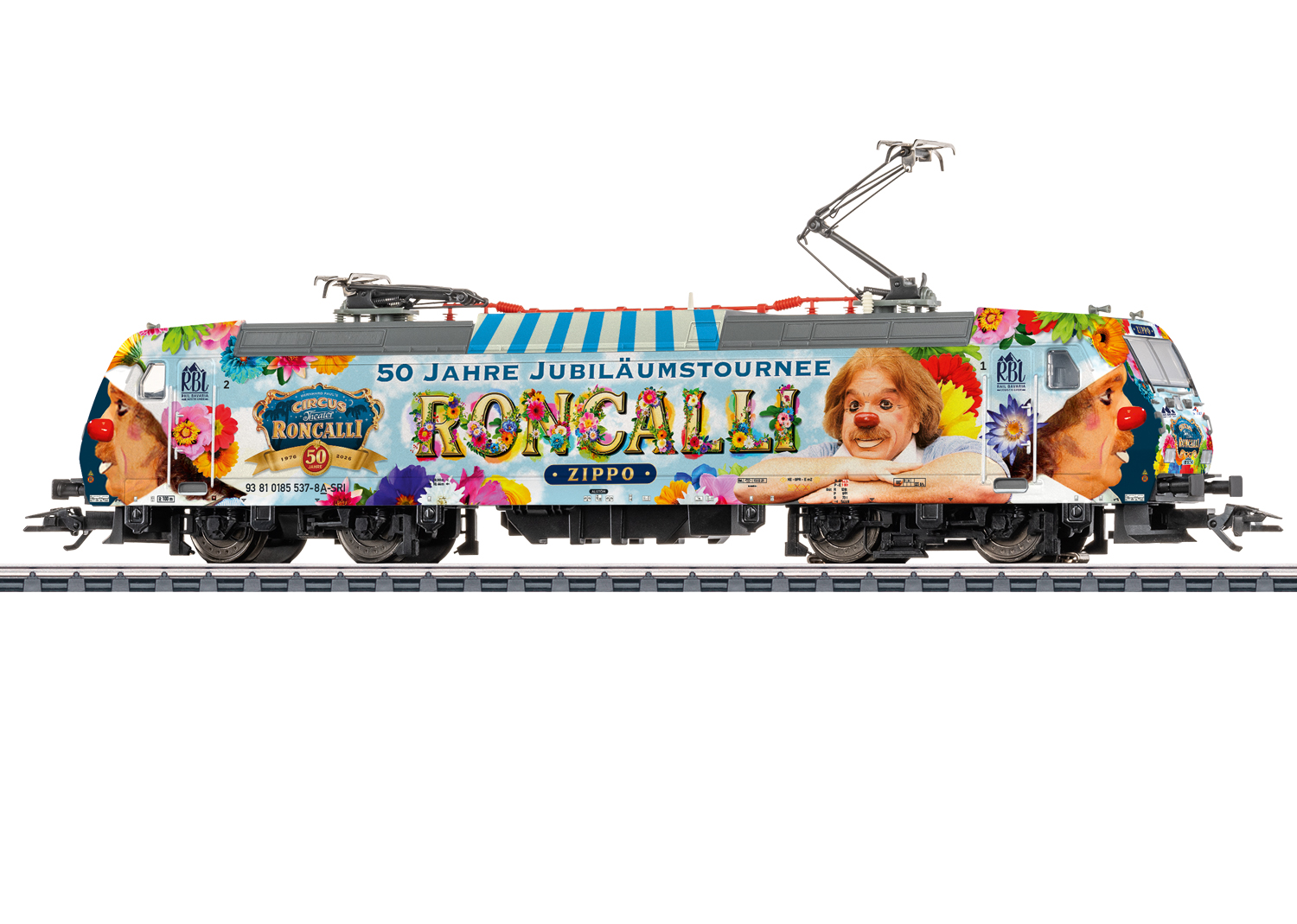 Artikel Bild: Märklin H0 36659 E-Lok BR 185.1 Rail Bavaria SoMo Circus Roncalli, mfx/DCC Sound