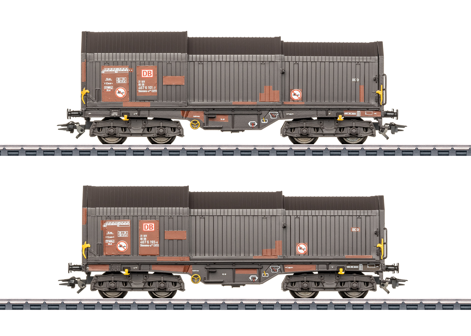Artikel Bild: Märklin H0 46876 Teleskophaubenwagen-Set der DB AG, Ep. V, 2tlg.