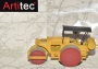 Details-Artitec H0 387.273 Kaelble Straßenwalze Walze Baumaschine, NEU 1:87