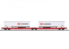 Artikel-Bild-Märklin H0 47470 Doppel-Taschenwagen Sdggmrss 738 der DB AG, Ep. VI